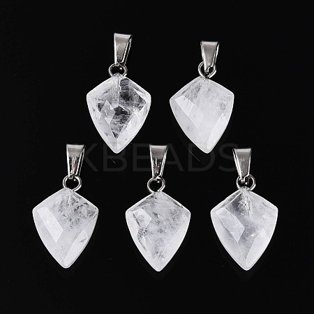Natural Quartz Crystal Pendants G-N349-18P-08-1
