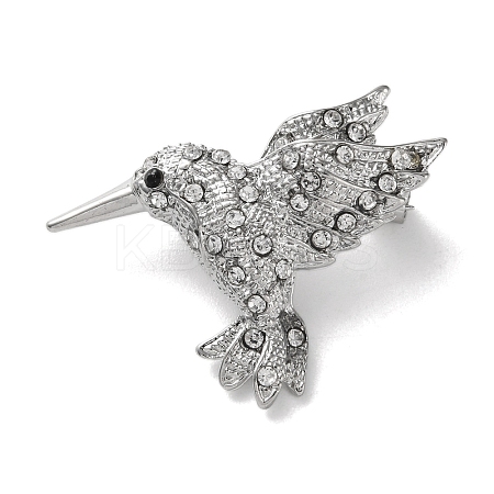 Woodpecker Platinum Zinc Alloy Enamel Pin LS-JEWB-D068-02P-01-1