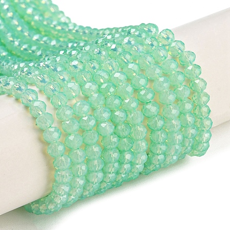 Baking Paint Transparent Glass Beads Strands DGLA-A034-J2mm-B05-1