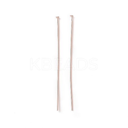 Brass Flat Head Pins X-KK-WH0058-03D-RG-1