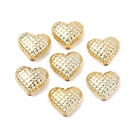 UV Plating Acrylic Waffle Beads MACR-L015-20B-1