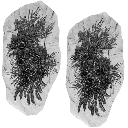 3D Flower Lace Appliques DIY-WH0430-459A-1