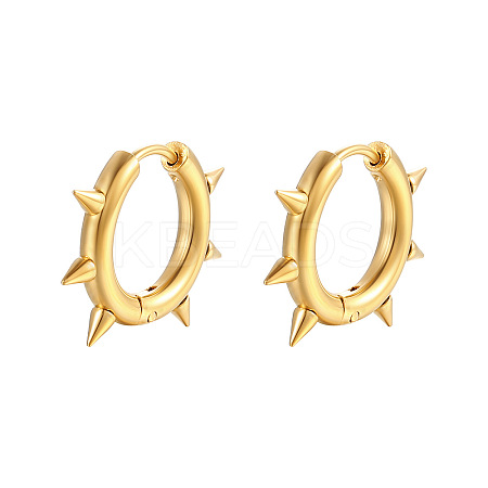 Stainless Steel Hoop Earrings for Men PW-WGCB245-01-1