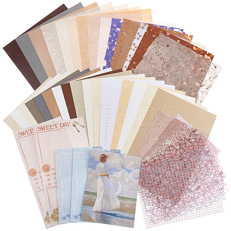Creative Mixed Special Material Textured Paper DIY-WH0504-01-1