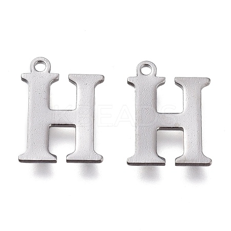 Tarnish Resistant 304 Stainless Steel Charms STAS-H112-H-P-1