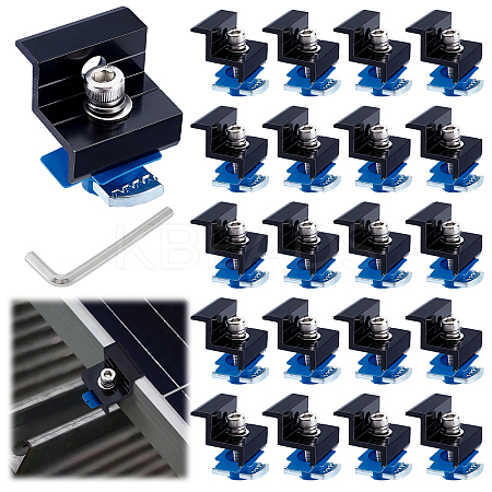 20Pcs Aluminium Alloy DIN Rail Mounting Bracket TOOL-DL0001-04-1