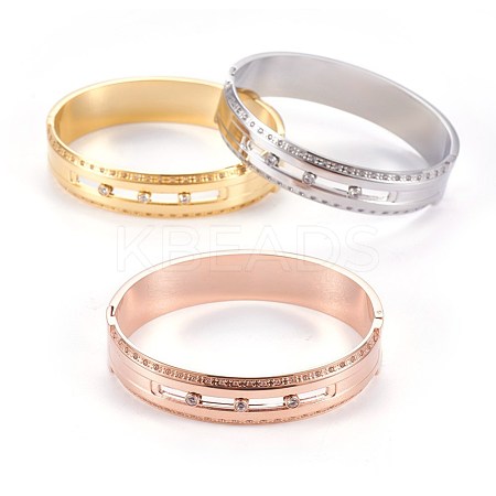 304 Stainless Steel Bangles BJEW-E362-13-1