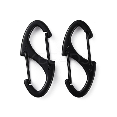 Zinc Alloy Double Snap Hook Spring Keychain Clasps FIND-WH0155-013EB-1