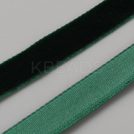 50 Yards Polyester Single Face Velvet Ribbon OCOR-WH0082-161D-1