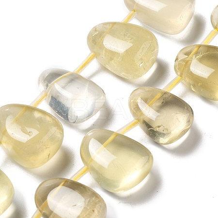 Natural Lemon Quartz(Heated) Beads Strands G-P528-E01-01-1
