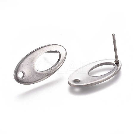 Non-Tarnish 304 Stainless Steel Stud Earring Findings LS-X-STAS-E482-01P-1