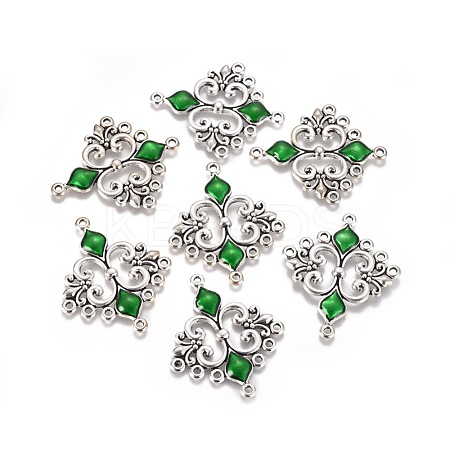 Alloy Enamel Chandelier Component Links ENAM-EA9734Y-3-1