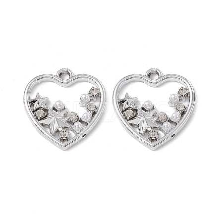 Alloy Crystal Rhinestone Pendants ALRI-K049-13P-1