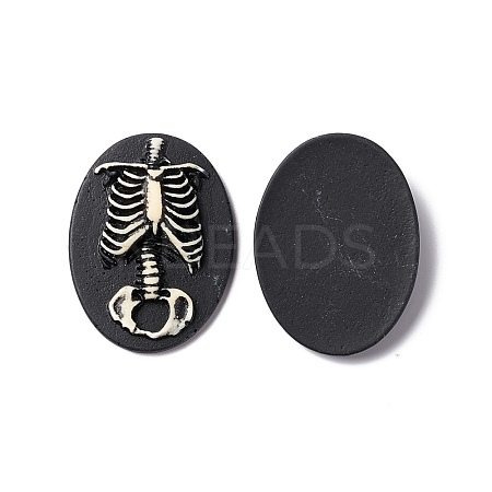 Halloween Cameos Opaque Resin Cabochons RESI-C017-01A-1