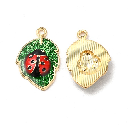 Alloy Enamel Pendants ENAM-C005-21G-1