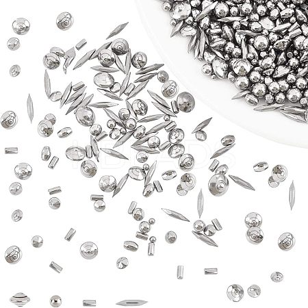 304 Stainless Steel with 201 Stainless Steel Polished Beads STAS-WH0016-05P-1