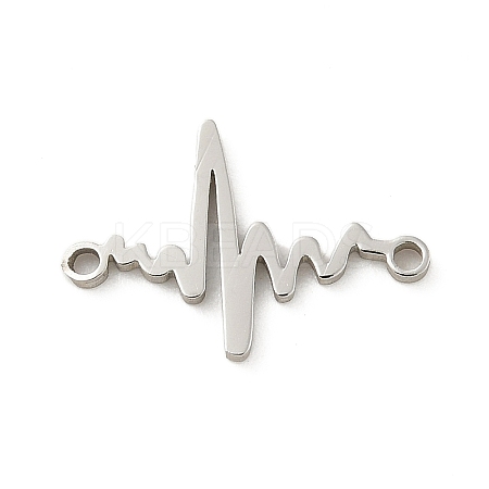 201 Stainless Steel Laser Cut Connector Charms STAS-R133-02P-02-1