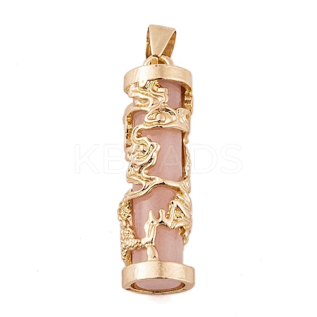 Synthetic Luminous Stone Column Pendants FIND-C058-01G-01-1