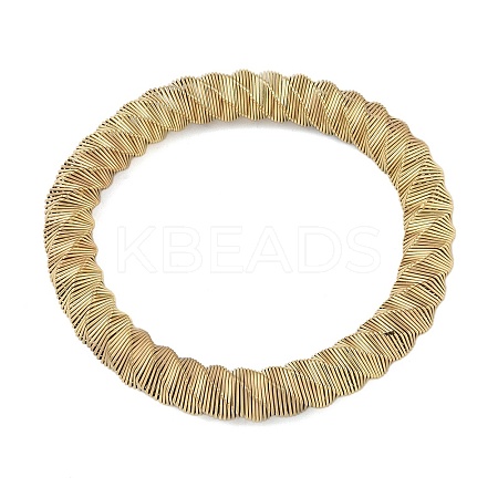 304 Stainless Steel Twisted Bangles for Women BJEW-G706-01B-G-1