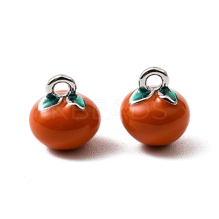Brass Enamel Charms KK-K351-60D-P-1