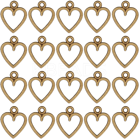 100Pcs Tibetan Style Alloy Charms FIND-SC0012-39AB-1