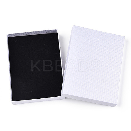 Rhombus Textured Cardboard Jewelry Boxes CBOX-T006-01F-1