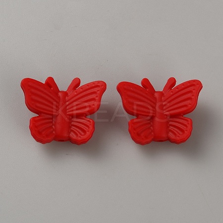 Butterfly Food Grade Eco-Friendly Silicone Focal Beads SIL-CJC0009-03A-1