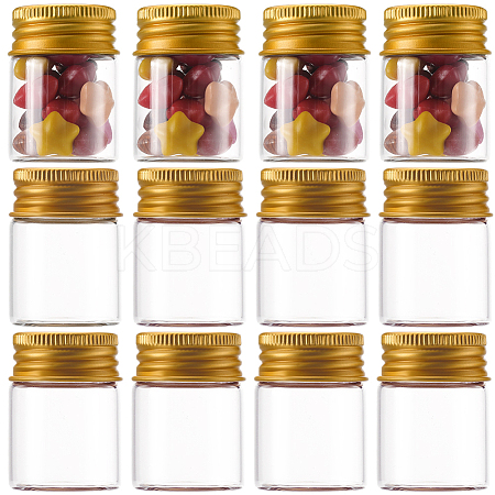 20Pcs Clear Glass Bottles Bead Containers CON-SC0001-11G-01-1