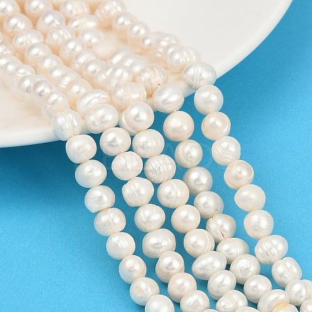 Natural Cultured Freshwater Pearl Beads Strands PEAR-I007-07X-08D-1
