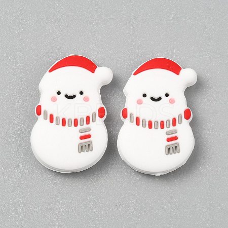 Food Grade Eco-Friendly Silicone Focal Beads SIL-WH0019-28A-1
