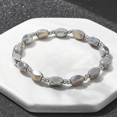 304 Stainless Steel Beads Stretch Breacelets for Women LS-BJEW-M054-01P-03-1