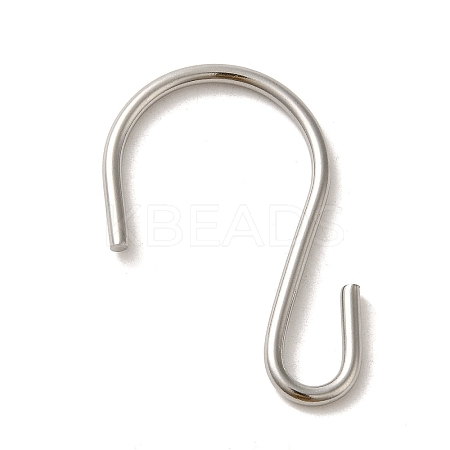 Non-Tarnish 304 Stainless Steel S-Hook Clasp STAS-C085-03J-P-1