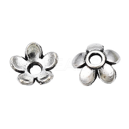 Tibetan Style Alloy Bead Caps LS-TIBEB-S039-017AS-NR-1