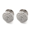PVD Vacuum Plating 304 Stainless Steel Rhinestone Hoop Earrings for Women EJEW-Z076-06P-05-1