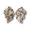 Natural Dalmatian Jasper Pendants G-I336-01-06-1