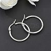 Tarnish Resistant 304 Stainless Steel Hoop Earrings EJEW-F105-10P-3
