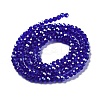 Electroplate Transparent Glass Beads Strands EGLA-A035-T3mm-A06-2