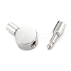 Tarnish Resistant 304 Stainless Steel Bayonet Clasps STAS-P285-03P-3