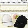 8Pcs 304 Stainless Steel & Brass & Aluminium  Baseball Cap Chain HJEW-SW00145-2