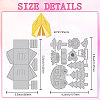 Camping Theme Carbon Steel Cutting Dies Stencils DIY-WH0309-2326-2