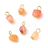 Natural Agate Pendants PALLOY-JF01586-03-1