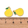 Fruit Seris 304 Stainless Steel Enamel Charms STAS-U060-03G-12-3
