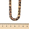 Leopard Print Alloy Snake Chain Necklaces for Women LS-NJEW-K281-01-6