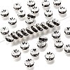 Brass Grade A Rhinestone Spacer Beads RB-A014-Z8mm-12S-1