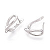 Brass Hoop Earring Findings KK-N267-27P-3
