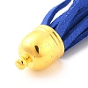 (Defective Closeout Sale: Oxidized) Golden Brass Suede Tassels Big Pendants LS-FIND-XCP0001-14-3
