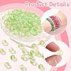 100Pcs Frosted Baking Paint Glass Beads DGLA-YW0001-36H-5