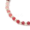 Dyed Natural Malaysia Jade & Synthetic Hematite Beaded Stretch Bracelets for Women BJEW-JB13069-01-3