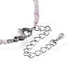 Natural Strawberry Quartz Bead Bracelets BJEW-JB04555-05-3