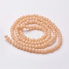 Faceted Imitation Jade Glass Beads Strands EGLA-F124-NC02-2